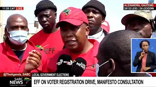 EFF leader Julius Malema on voter mobilisation drive