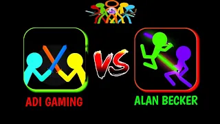 SUPREME DUELIST STICKMAN 🇷🇺 🇺🇸 ADI GAMING VS ALAN BECKER 🇧🇷 #stickman #animation #shorts #gaming