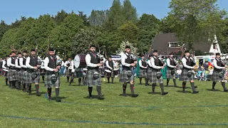 Scottish Power plays in the 2024 UK Pipe Band Championships in Bangor