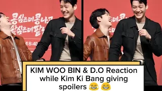 EXO D.O & Kim Woo Bin reaction while Kim Ki Bang giving spoilers lmfaoo 🤣🤣 #exo @weareoneEXO