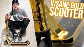 SURPRISING HIM WITH A FREE GOLD SCOOTER!? RIDE 858 GR STUNT SCOOER