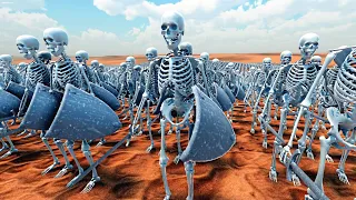 100,000 Skeletons vs 125,000 Zombies - UEBS 2