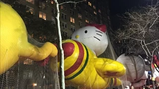 The 89th Macy's Thanksgiving Day Parade 2015 Balloon Inflation Event In New York City