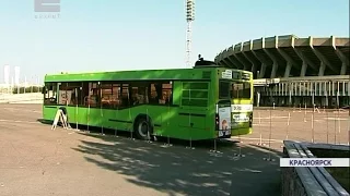 В Красноярске прошли соревнования среди водителей автобусов