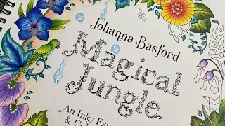 How to colour the Magical Jungle Title Page 🦜| Johanna Basford | Part 3