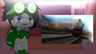 (THOMAS Y SUS AMIGOS ANTES DEL ACCIDENTE DE JAMES)REACCIONA A RUNAWAY JAMES CRASH (READ DESC)