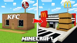 Poprosiłem 10 LOSOWYCH OSÓB aby zbudowali FAST FOOD w MINECRAFT!