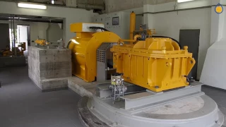 Wasserkraft Bernburg - Francis-Turbine in der Saalemühle