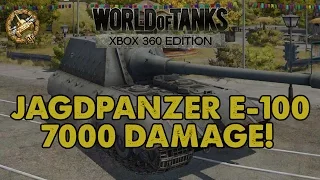 Jagdpanzer E-100 - 7000 damage! - WoT Xbox 360