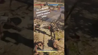 Heavy Bladed Weapons in AC Odyssey Conquest Battles