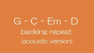 G-C-Em-D backing track repeat key=G