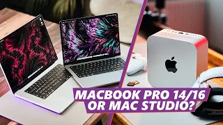 Which "performance" Mac to choose in 2023? - Macbook Pro 14 + 16 and Mac Studio Review