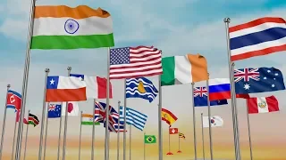 The Countries and flags of the World | Countries National Flags with their Population