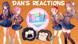 Game Grumps DDLC - Dan's Reactions and Foreshadowing Compilation