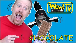 Chocolate Yummy Tummy Story from Steve and Maggie | Wow English TV