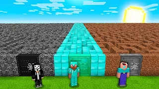 HOW TO BUILD THE BIGGEST MAZE BATTLE MINECRAFT NOOB vs PRO vs HACKER ANIMATION