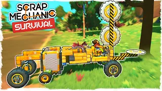 СРУБИЛ ВЕСЬ ЛЕС ЭТОЙ МАШИНОЙ! НОВАЯ ЛЕСОПИЛКА В SCRAP MECHANIC SURVIVAL - ДЕНЬ 9