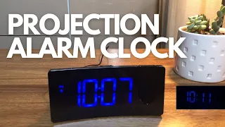 Projection Alarm Clock | Digital Clock with 180° Rotatable Projector