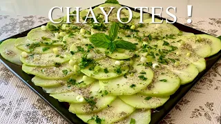 ENSALADA DE CHAYOTE EN MINUTOS MUY DELICIOSA  / MAY / Keto #chayote #may #ensalada