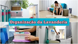 LAVANDERIA PEQUENA ORGANIZADA | ORGANIZAÇÃO, TOUR E DICAS | COMPRAS ÚTEIS PARA ORGANIZAR E LIMPAR