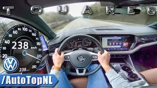 2019 VW TOUAREG R LINE 286HP 3.0 V6 TDI - 238km/h AUTOBAHN POV by AutoTopNL