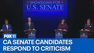 California's Senate candidates respond to criticisms