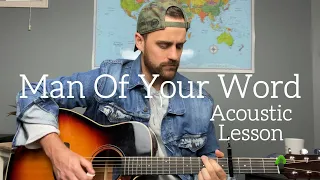 Maverick City Music // TRIBL -- Man of Your Word -- Acoustic Guitar Lesson/Tutorial [EASY]