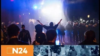 N24 Nachrichten - Auftakt zu G20-Protesten:  Polizei setzt Wasserwerfer gegen G20-Kritiker ein