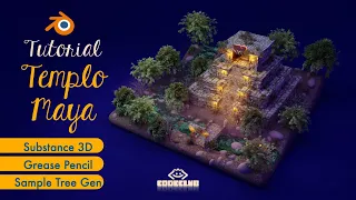 Tutorial Blender. Templo Maya.