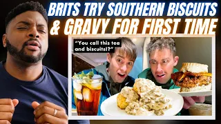 🇬🇧BRIT Reacts To TRYING SOUTHERN BISCUITS & GRAVY FOR THE FIRST TIME!