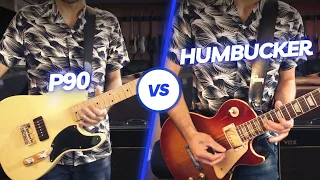 Humbucker vs P90 | Les Paul & Telecaster (Blues Rock)