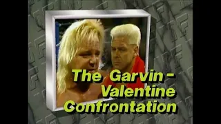 The Ronnie Garvin vs Greg Valentine feud   SuperStars April 1989