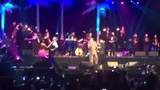 Alex and Desiree Dancing with Tito Nieves RMM Concert 2015 Barclay Center