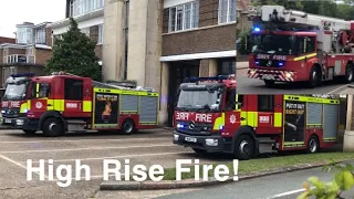 [High Rise Alarm][Hi-Lo Siren] Wembley Fire Station 3 Vehicle Turnout 15/07/2020