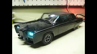 Michael's custom 1:18 the Green Hornet's Black Beauty with working lights and custom sound card