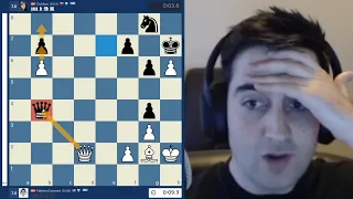 Wait! What, Fabiano Caruana missed a free QUEEN?