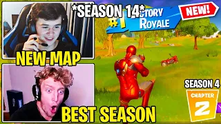 Bugha & Streamers *FIRST TIME* Playing *NEW* Fortnite Chapter 2 - Season 4 (SEASON 14)!!