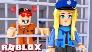 WIĘZIEŃ ZAKOCHAŁ SIĘ W POLICJANTCE! (Roblox Roleplay Jailbreak) - Vito i Bella