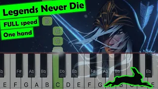 against the current - legends never die - piano tutorial - full speed