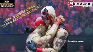 AEW Unrivaled Blood Brothers Ringside Collectibles Exclusive Cody & Dustin Rhodes Blood & Guts