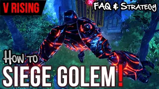 V Rising Siege Golem and How to Raid - Tips, Strategy - Castle Base Attacking and Defending
