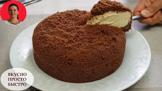 WITHOUT OVEN ✧ Cake with sour cream ✧ So Simple and So Tasty ✧ Homemade Recipe