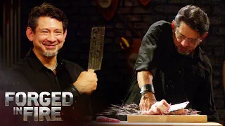 THE BUTCHER'S CLEAVER SLICES THROUGH BONE | Forged in Fire (Season 8)