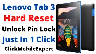 How To Hard Reset Lenovo Tablet - Unlock Pin/Pattern - Lenovo Tablet Hard Reset