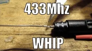 Half wave whip antenna for 433MHz. RCHacker #36