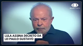 Lula assina decreto da Lei Paulo Gustavo