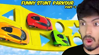 Funny Stunt Parkour 😂 | Gta 5 Stunt Races - Black FOX