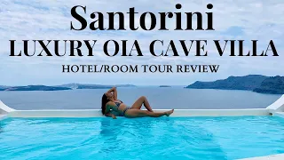 SANTORINI GREECE LUXURY CAVE VILLA w/ CALDERA VIEW! Kima Suites Oia Hotel/Room Tour June 2021!