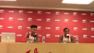 Trayce Jackson-Davis, Tamar Bates 2021-22 Indiana basketball media day press conference