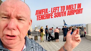 AWFUL HOT TRAVEL DAY! 🥵  Tenerife South Airport MUST improve this! Ryanair flight to Manchester ✈️